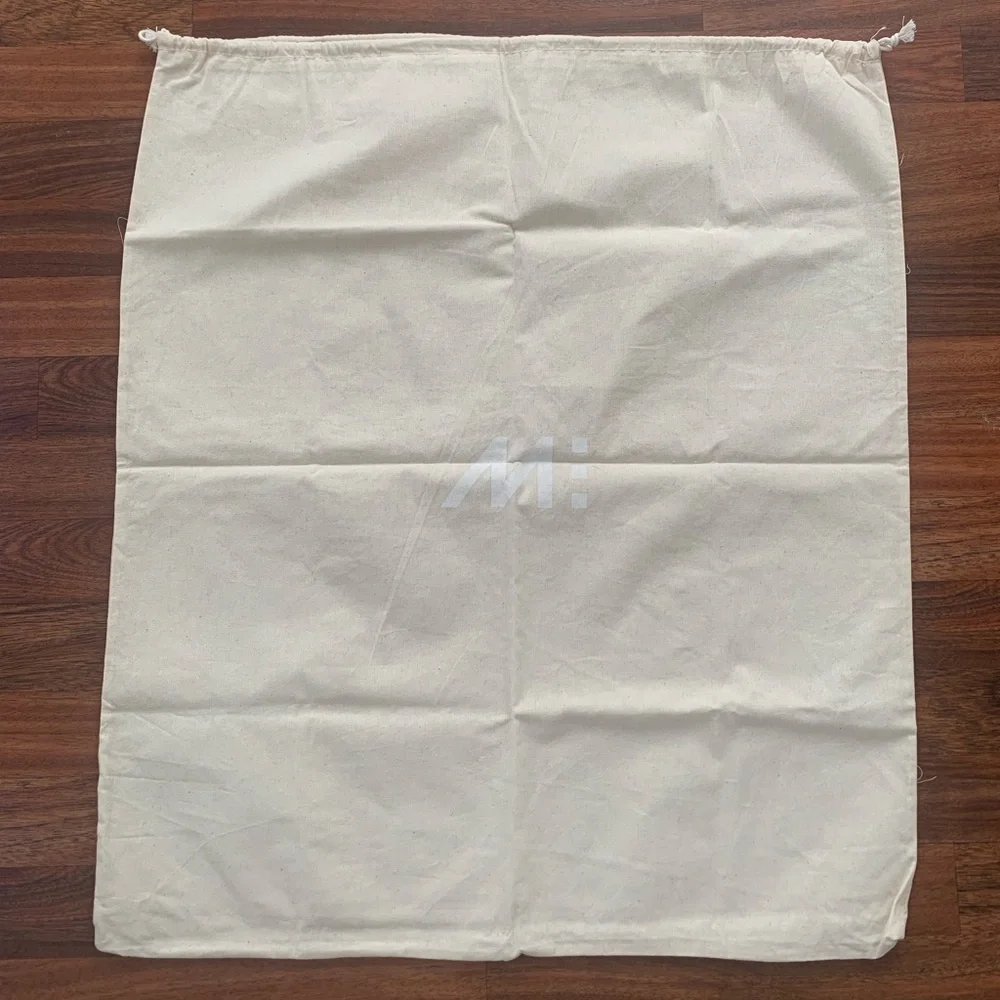 Large Duster Bag 24.5”x28” Cream Color New Drawstring Closure Laundry
